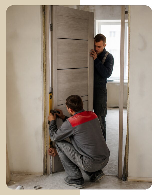 Профессиональная установка дверного блока в Красногорске