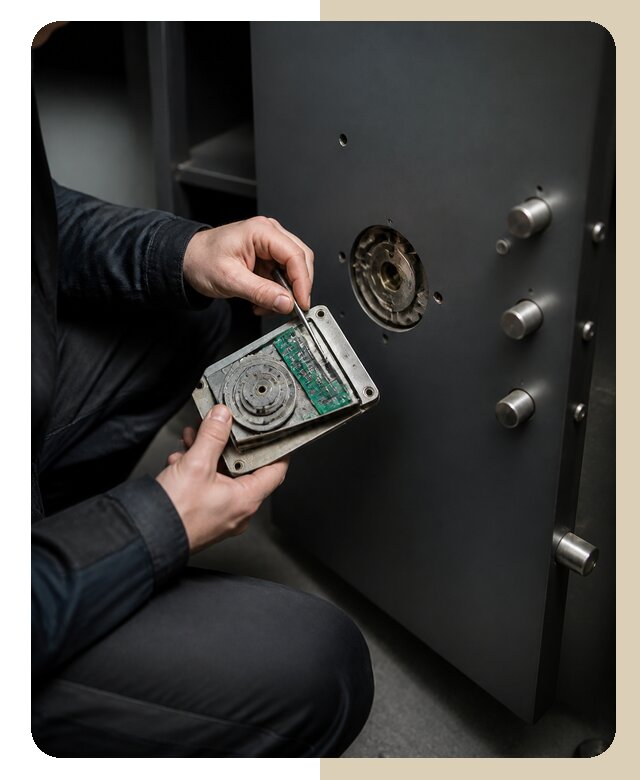 Перекодировка сейфового замка в Красногорске по цене от 6605 р. | ДвериЛегко-Крр