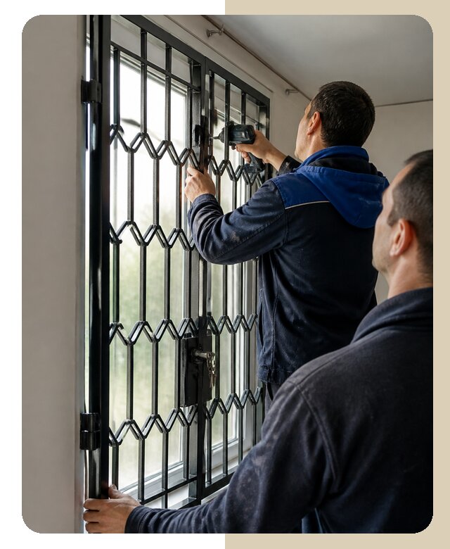 Установка распашных решеток в Красногорске цена от 6605 р. | ДвериЛегко-Крр